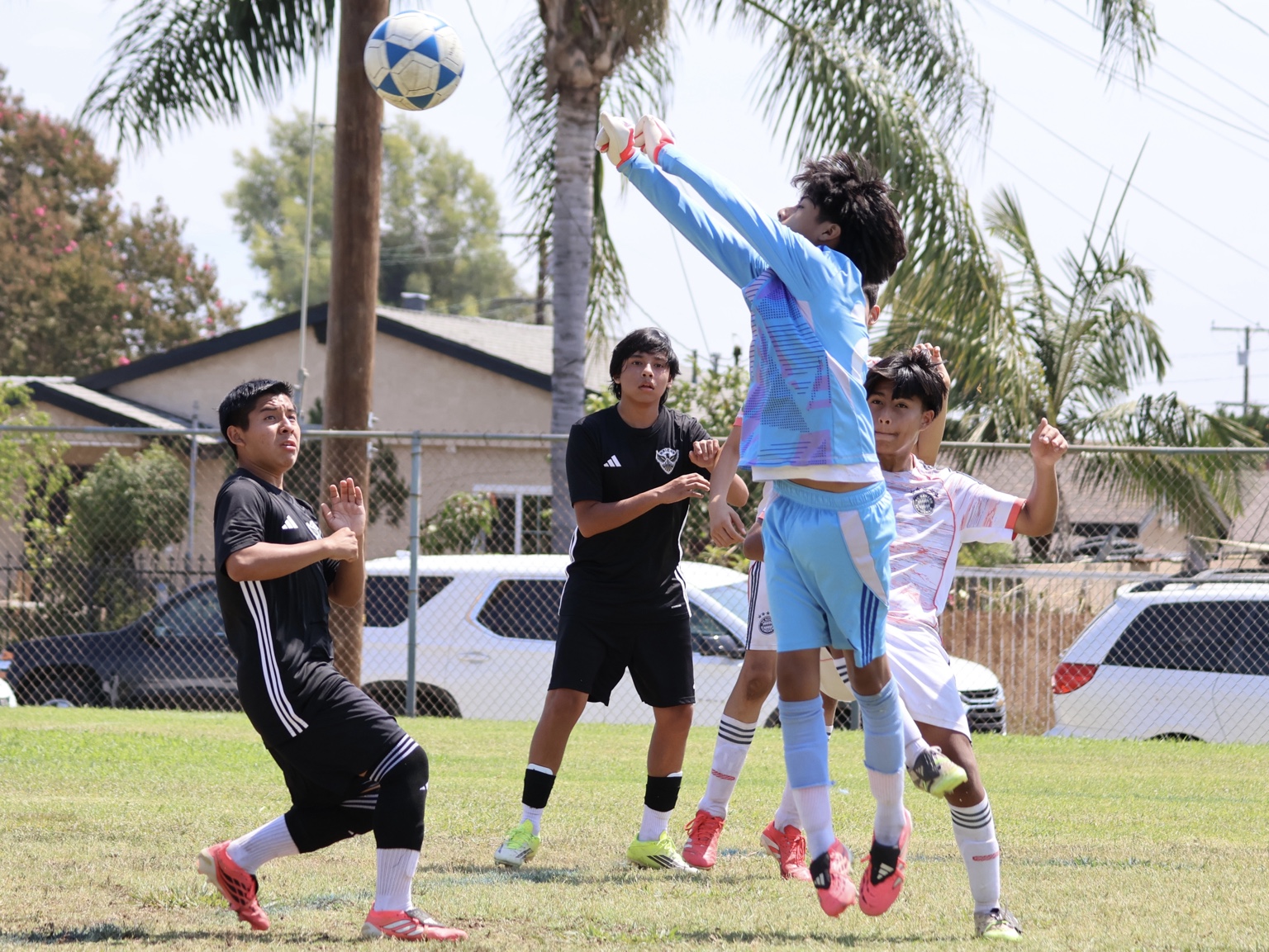 Alhambra FC youth soccer game action 2