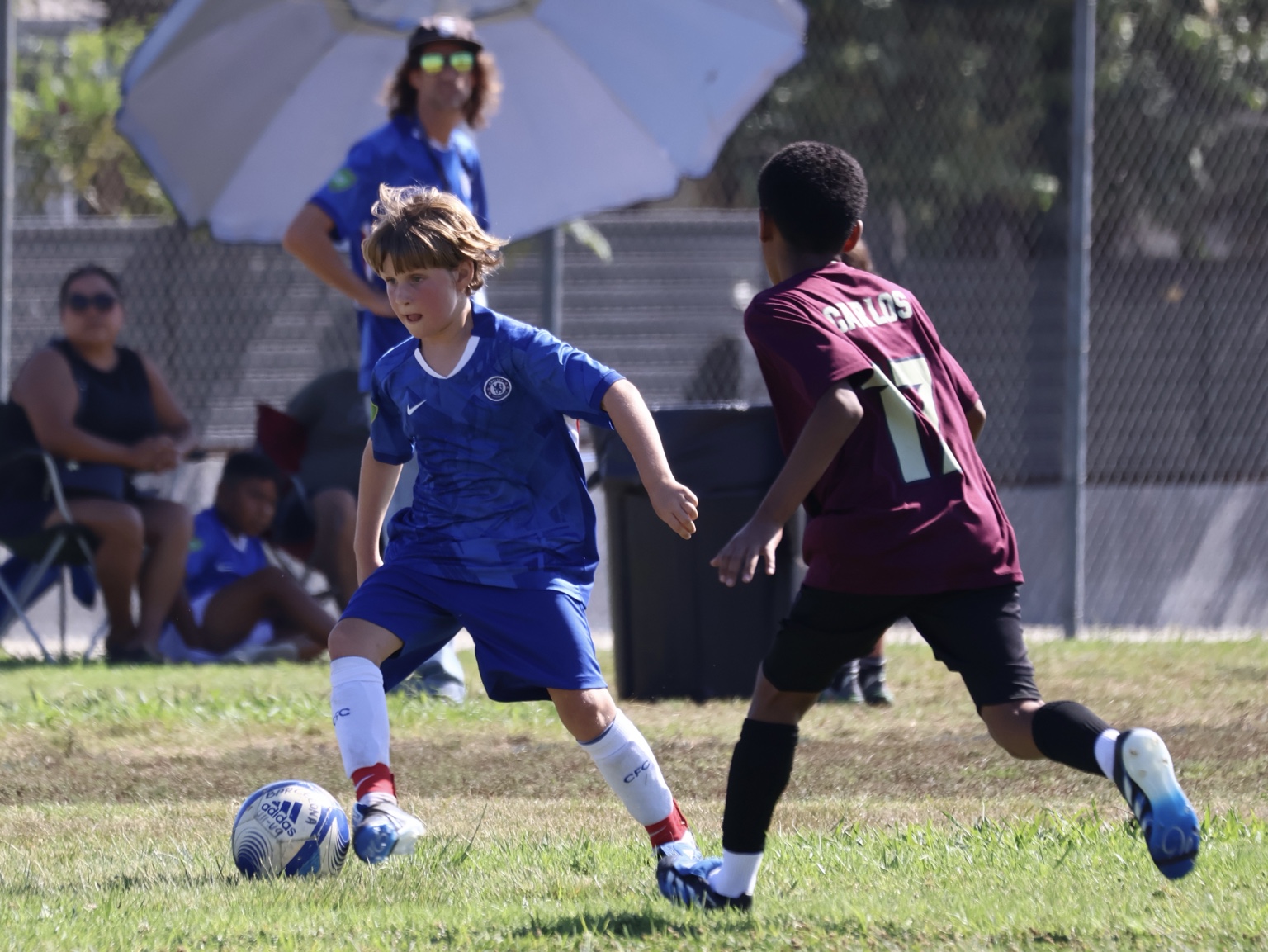 Alhambra FC youth soccer game action 6