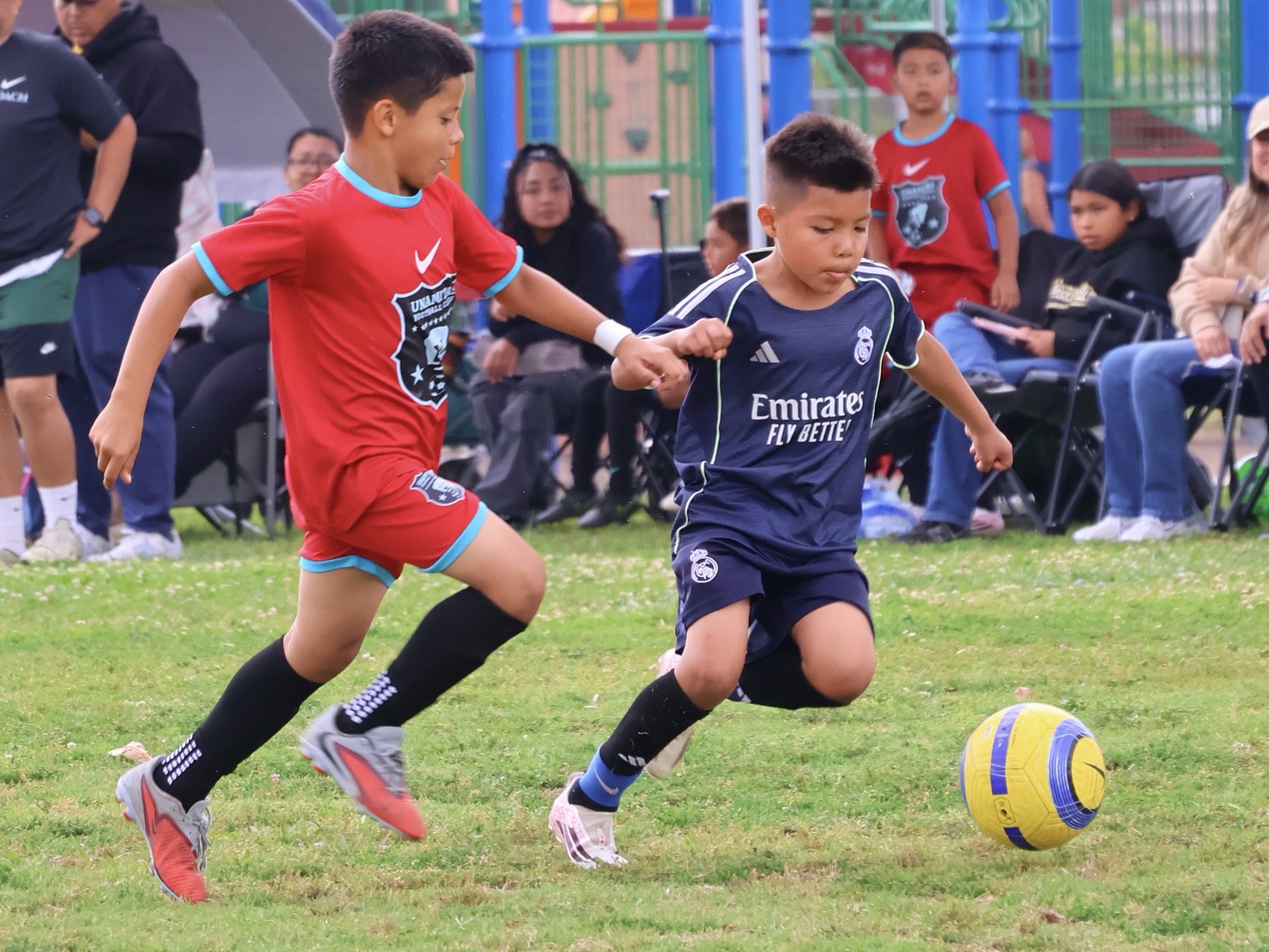 Alhambra FC youth soccer game action 1